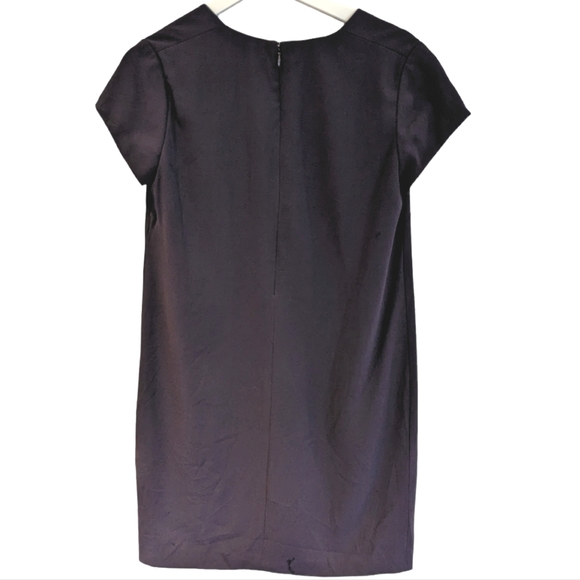 Aritzia BABATON Jameson Dark Purple Shift Mini Dress size 2 - Picture 2 of 8